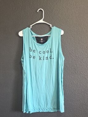 LuLaRoe Aqua 'be cool, be kind.' Tank Top